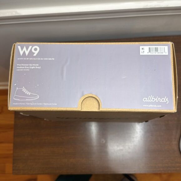 Allbirds Women’s Wool Runner-Up Mizzle Medium Grey, Size 9 - Picture 8 of 8